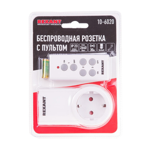 картинка Радиоуправляемая розетка c пультом RX-001 (один пульт,  одна розетка) от магазина Сантехстрой