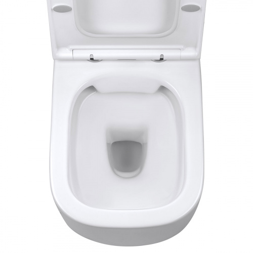 картинка Унитаз подвесной Form VT1-35 безободковый, цвет белый, ультратонкое soft-close сиденье от магазина Сантехстрой