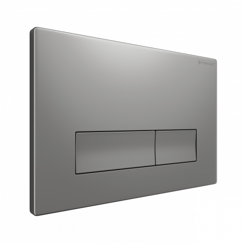 картинка Клавиша смыва для инсталляции Terminus Classic кнопка прямоугольник цвет матовый хром от магазина Сантехстрой