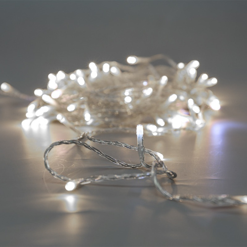 картинка Гирлянда Нить 10м,  с эффектом мерцания,  прозрачный провод,  IP44, 230В,  диоды БЕЛЫЕ,  75LED NEON-NIGHT от магазина Сантехстрой