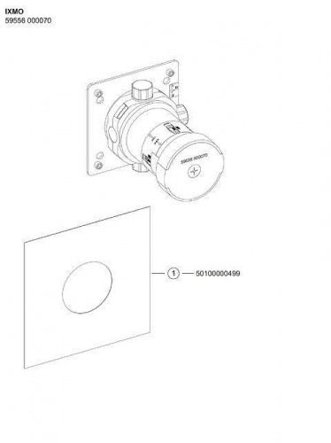 картинка Скрытая часть Keuco 59556000070 от магазина Сантехстрой