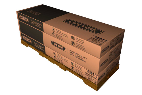 картинка Lifetime, США Сарай пластиковый WoodLook 15*8 DD от магазина Сантехстрой