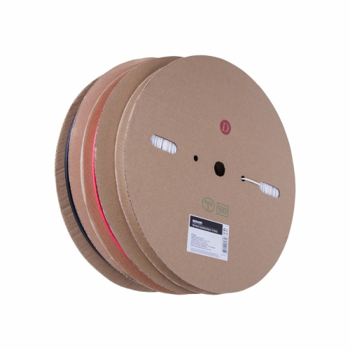 картинка Трубка термоусаживаемая ТУТ нг 3,0/1,5мм,  черная (бухта 200м) REXANT от магазина Сантехстрой