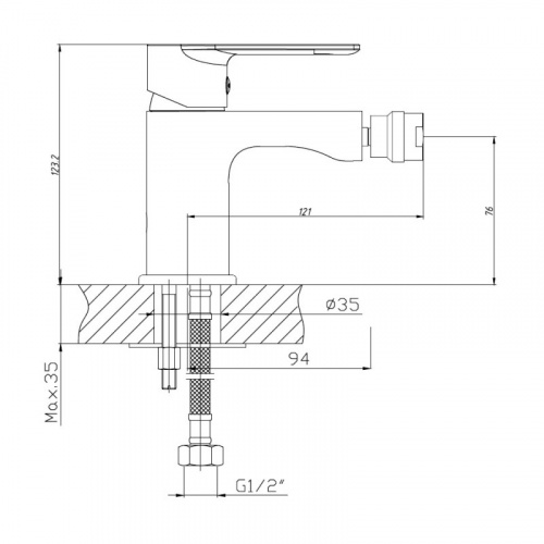 картинка Смеситель для биде Haiba (HB50505-8) от магазина Сантехстрой