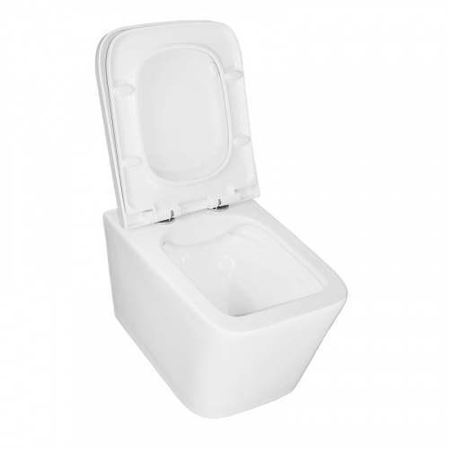 картинка Унитаз подвесной Azario Nova 505х350х345 безободковый, с ультратонким сиденьем микролифт (AZ2216) от магазина Сантехстрой