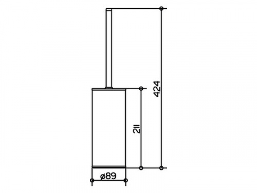 картинка Ершик для унитаза Keuco Collection Moll 04969 010100 Хром от магазина Сантехстрой
