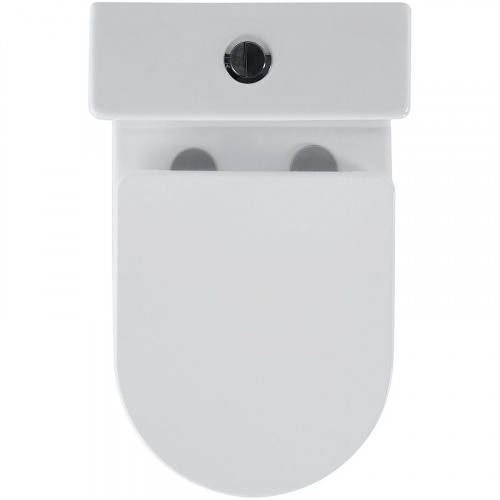 картинка Унитаз компакт Black&White Universe 7793W с бачком и сиденьем Микролифт от магазина Сантехстрой