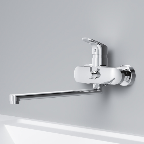 фото f8090016 like, смеситель д/ванны/душа, излив 350 мм, хром, шт