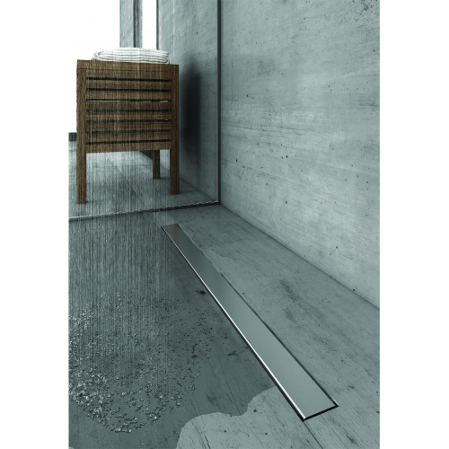 картинка Душевой лоток Berges Wasserhaus C1 Norma 600 090137 с решеткой Хром матовый от магазина Сантехстрой
