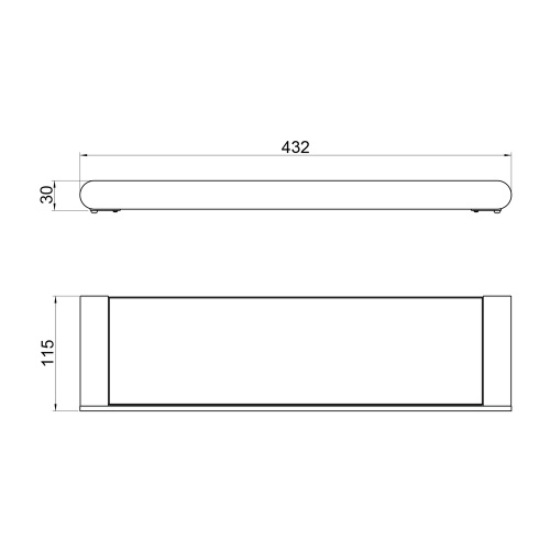 картинка Полка стеклянная Timo Saona золото матовое (13072/17) от магазина Сантехстрой