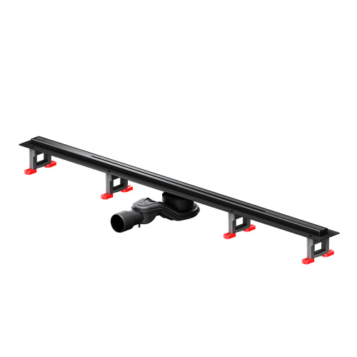 картинка W01SC-S11-100-05BM MasterFlow Трап для душа линейный универс затвор Slim line 100см цвет черн мат от магазина Сантехстрой