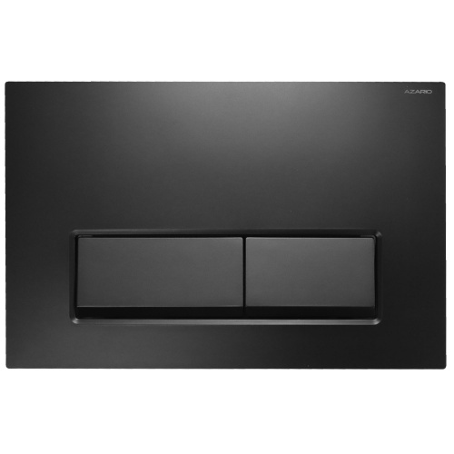 картинка Кнопка смыва AZARIO NEW двойная, пластик, черный матовый (AZ-015.04) от магазина Сантехстрой