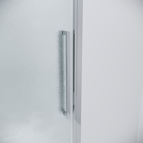 картинка Душевое ограждение Grossman Cosmo 100.K33.02.110.10.02-200.K33.02.90.10.02 (110х90х195) раздвижная(левая) хром, стекло шиншилла, 2 места от магазина Сантехстрой