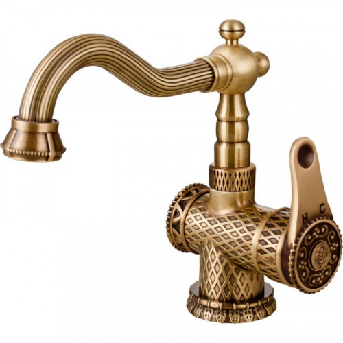 картинка Смеситель для раковины ZORG a 413u-br Бронза от магазина Сантехстрой