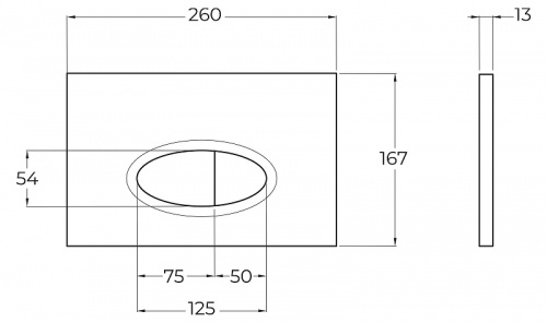 картинка Клавиша смыва BelBagno BB051CR Хром от магазина Сантехстрой
