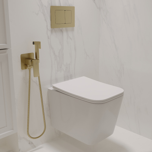 картинка Унитаз подвесной с сиденьем микролифт Oliveeka (белый) от магазина Сантехстрой