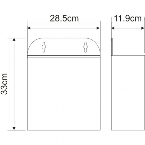 картинка Ведро для мусора WasserKRAFT K-10611 Хром от магазина Сантехстрой