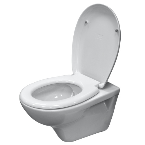 картинка Унитаз подвесной Kale OPTIMUM 350х400х515 безободковый с сиденьем без микролифта, белый от магазина Сантехстрой