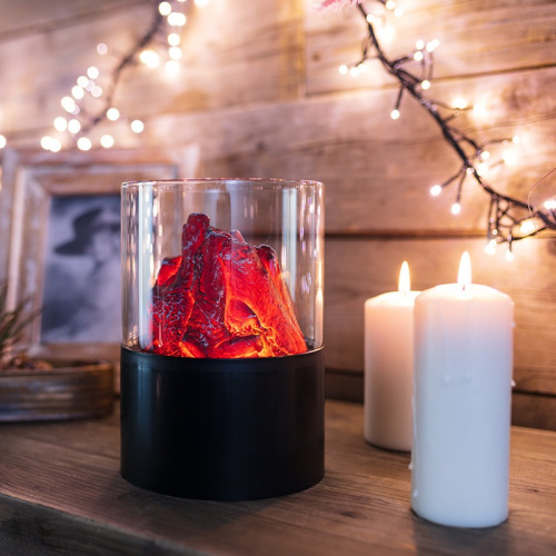 картинка Декоративный светильник Лава Ø 15х21 см,  батарейки 3хАА (не в комплекте) от магазина Сантехстрой