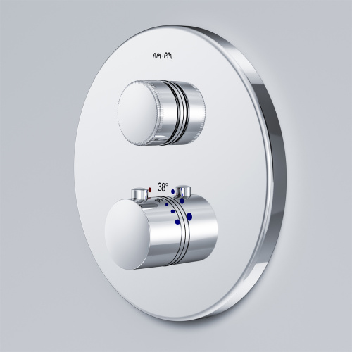 фото f50a75700_ххх inspire v2.0, touchreel смеситель для 1 потребителя с термостатом, монтируемый в стену