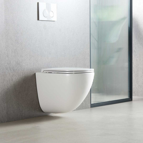 картинка Унитаз подвесной Tornado Bien VT1-51T, цвет белый, ультратонкое soft-close сиденье от магазина Сантехстрой