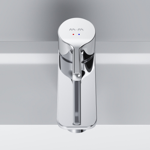 картинка F85B82100 X-Joy S, смеситель для умывальника с д/к, излив 100 мм, хром, шт от магазина Сантехстрой
