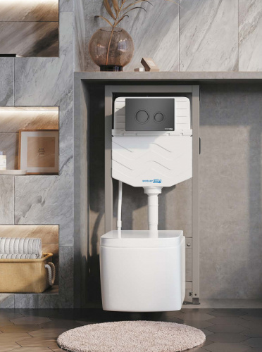 картинка Инсталляция WasserKRAFT Aller 10TLT.010.ME.MG01 для унитаза с клавишей смыва Золото матовое от магазина Сантехстрой