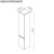 картинка M85ACHR0306WG X-Joy, шкаф-колонна, подвесной, правый, 30 см, цвет: белый, глянец от магазина Сантехстрой