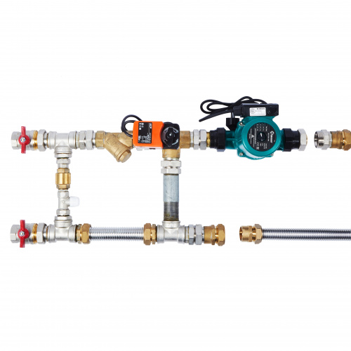 картинка MST 25-40-2.5-C24-F Смесительный узел с гибкими подводками от магазина Сантехстрой