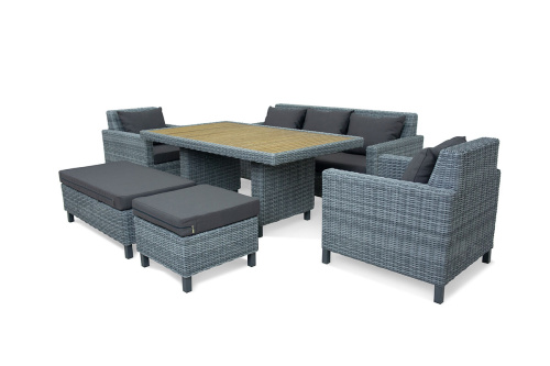 картинка ООО "Дарсена" MOKKA BELLA стол прямоугольный с деревянной столешницей от магазина Сантехстрой