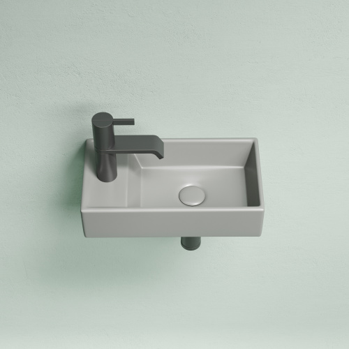 картинка CN6051RMH Умывальник подвесной прямоугольный (чаша справа, отверстие под смеситель слева) цвет антра от магазина Сантехстрой