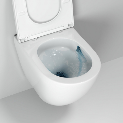 картинка Унитаз Grossman GR-4455SQ, подвесной, безободковая конструкция, белый глянец от магазина Сантехстрой