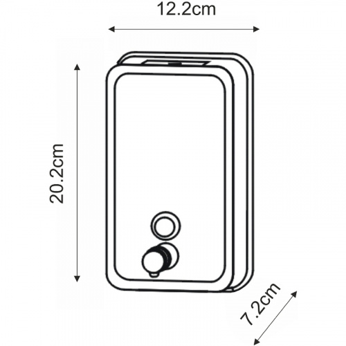 картинка Диспенсер жидкого мыла WasserKRAFT K-10099 Хром от магазина Сантехстрой