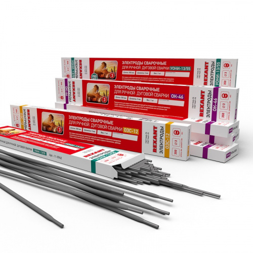 картинка Электрод REXANT ОК-46, 350 мм/3 мм,  пачка 1 кг от магазина Сантехстрой
