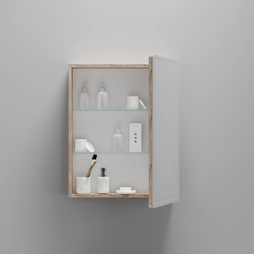 картинка Зеркальный шкаф для ванной комнаты Mirror Ceramica Nova mi60eg от магазина Сантехстрой