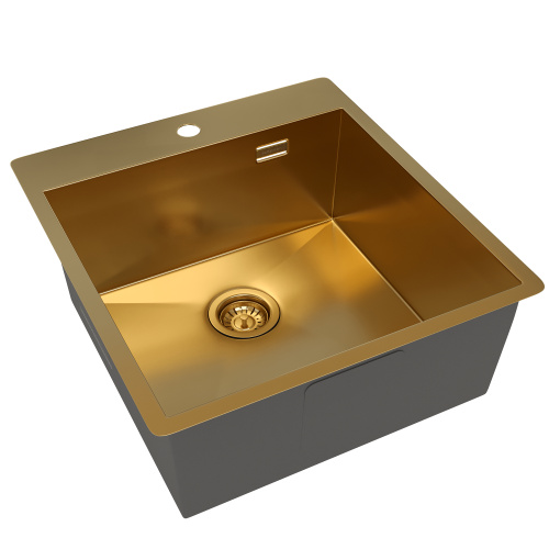 картинка Кухонная мойка Reflexion Iseo RX2246GD брашированное золото от магазина Сантехстрой