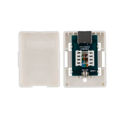 картинка Розетка компьютерная внешняя,  1-порт FTP RJ-45 (8P8C),  CAT 6 REXANT от магазина Сантехстрой