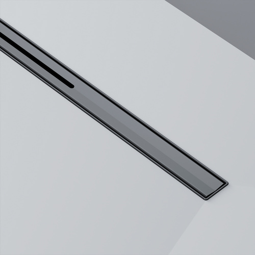 картинка W01SC-S11-060-05BM MasterFlow Трап для душа линейный универс затвор Slim line 60см цвет черн мат от магазина Сантехстрой