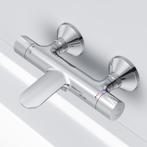 фото f8050000 like, смеситель д/ванны/душа с термостатом, хром, шт