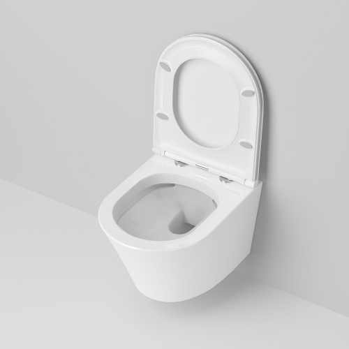 картинка Унитаз Ritz 233K19004RS (475*360*350) подвесной БЕЗОБОДКОВЫЙ, 2 места от магазина Сантехстрой