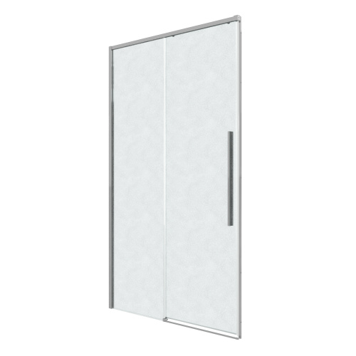 картинка Дверь в нишу Grossman Galaxy 100.K33.01.140.10.02 (140х195) хром,стекло шиншилла,раздвижная, 1 место от магазина Сантехстрой