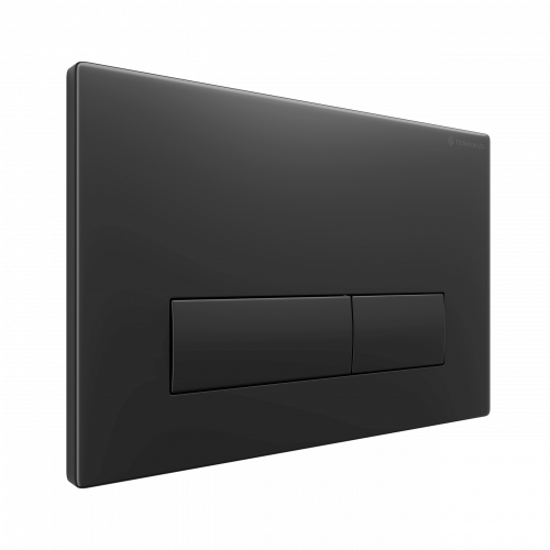 картинка Клавиша смыва для инсталляции Terminus Classic кнопка прямоугольник цвет чёрный матовый от магазина Сантехстрой