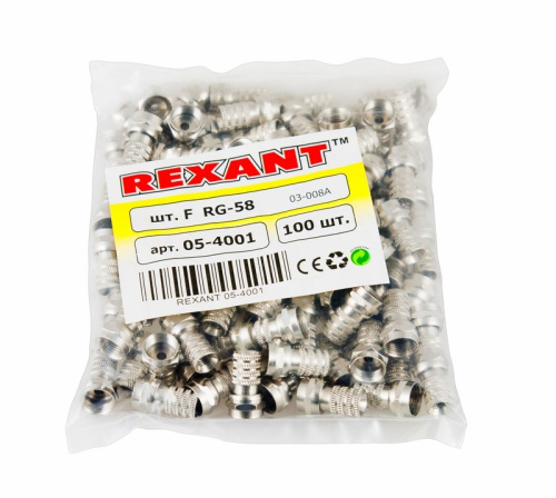 картинка F-разъем RG-58 REXANT от магазина Сантехстрой