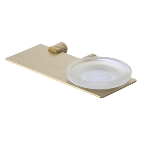 картинка Мыльница стеклянная с настенным держателем Savol (S-002159C) от магазина Сантехстрой