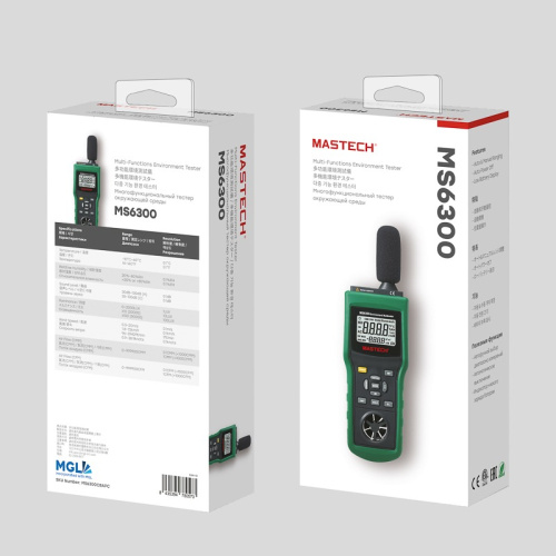 картинка Многофункциональный тестер окружающей среды MS6300 MASTECH от магазина Сантехстрой