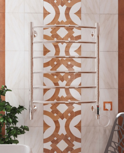 картинка Электрический полотенцесушитель Terminus Классик П6 450x650 4660059580203 Хром от магазина Сантехстрой