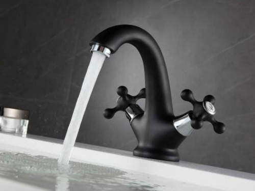 картинка Смеситель Ammore A1081-A для раковины, чёрный от магазина Сантехстрой