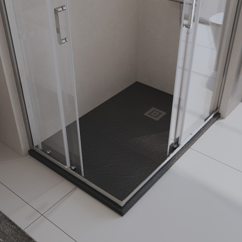 картинка Душевой поддон из искусственного камня BelBagno Uno 120x80 TRAY-MR-UNO-AH-120/80-35-NERO Черный от магазина Сантехстрой