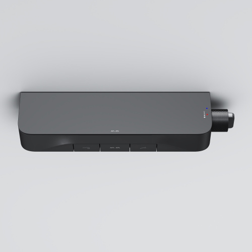 фото f8f10522 func, смеситель для душа, кнопочный с полкой, с изливом, черный