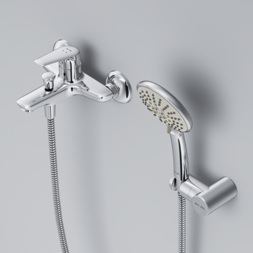 фото f85e15000 joy, смеситель для ванны/душа, душевой набор, хром, шт.